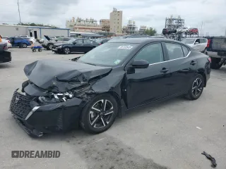 2024 Nissan Sentra SV with VIN 3N1AB8CV6RY330767, listed as a Copart auction lot 55153545 with 22,025 mi miles and Salvage title. Bid and sale history available at DreamBid. Image 1.