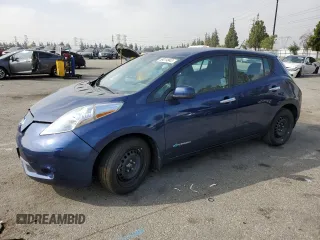 2016 Nissan LEAF S with VIN 1N4AZ0CP2GC306442, listed as a Copart auction lot 58014843 with 25,340 mi miles. Bid and sale history available at carsss.com. Image 1.