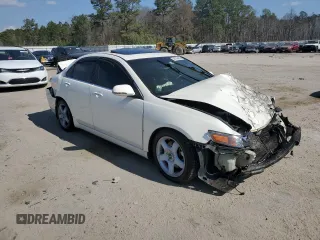 2004 Acura TSX w/Navigation with VIN JH4CL96954C027695, listed as a Copart auction lot 44243455 with Not provided miles and Salvage title. Bid and sale history available at DreamBid. Image 4.