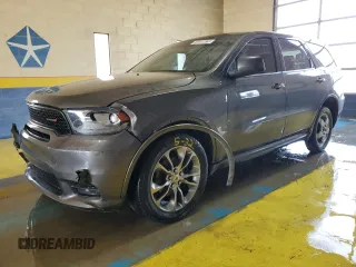 2019 Dodge Durango GT z VIN 1C4RDJDG5KC617050, wystawiony jako Copart lot #54450675 z przebiegiem 82 729 mil mil oraz Czysty tytuł • Clean title. Historia ofert i sprzedaży dostępna na DreamBid. Obrazek 1.