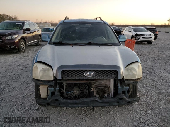 2003 Hyundai Santa Fe GLS with VIN KM8SC13D53U554812, listed as a Copart auction lot 86789014 with 0 mi miles and Salvage Title. Bid and sale history available at carsss.com. Image 5.