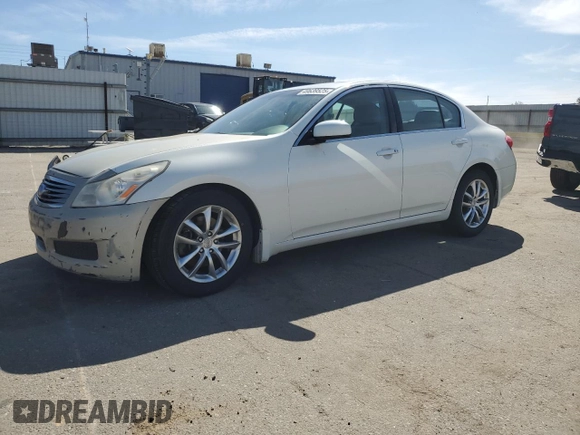 2008 Infiniti G35 Journey with VIN JNKBV61E58M218977, listed as a Copart auction lot 49639525 with Not Provided miles and Salvage Title. Bid and sale history available at DreamBid. Image 1.