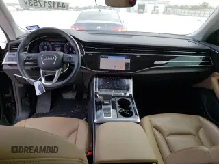 2019 Audi Q8 Premium Plus with VIN WA1BVAF17KD046754, listed as a Copart auction lot 44121753 with 56,488 mi miles. Bid and sale history available at carsss.com. Image 8.