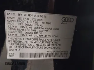 2015 Audi Q7 Premium с VIN WA1CGAFE1FD001624, выставлен на аукционе IAAI как лот 42385107 с пробегом 102 360 миль миль и . История ставок и продаж доступна на DreamBid. Изображение 9.