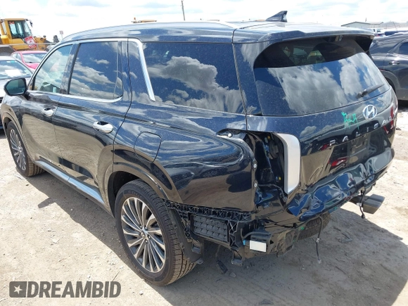 2024 Hyundai Palisade Calligraphy z VIN KM8R7DGE4RU710628, wystawiony jako IAAI lot #42223597 z przebiegiem 39 156 mil mil oraz . Historia ofert i sprzedaży dostępna na DreamBid. Obrazek 3.