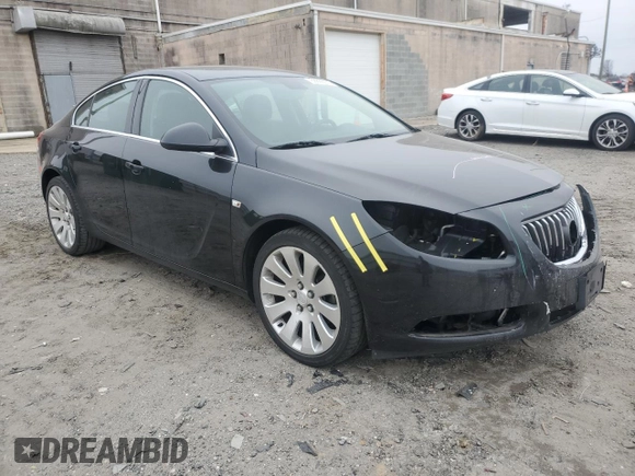 2011 Buick Regal CXL Turbo TO7 with VIN W04G15GVXB1117179, listed as a Copart auction lot 88866075 with 136,210 mi miles and Clean Title. Bid and sale history available at carsss.com. Image 4.