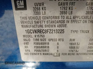 2015 Chevrolet Silverado 1500 LT with VIN 1GCVKREC8FZ213225, listed as a IAAI auction lot 42069659 with 201,171 mi miles. Bid and sale history available at carsss.com. Image 9.