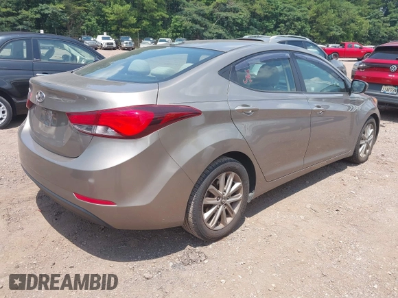 2016 Hyundai Elantra SE with VIN 5NPDH4AE6GH718578, listed as a IAAI auction lot 42680861 with 103,186 mi miles and . Bid and sale history available at DreamBid. Image 4.