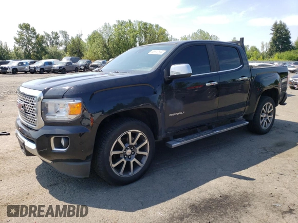 2017 GMC Canyon 4WD Denali with VIN 1GTP6EE11H1296082, listed as a Copart auction lot 65597584 with 89,113 mi miles and Salvage Title. Bid and sale history available at carsss.com. Image 1.