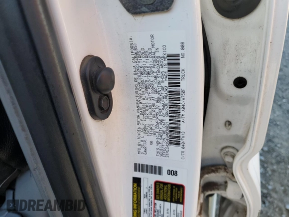 2009 Toyota Tacoma with VIN 3TMLU42N49M038021, listed as a Copart auction lot 46550315 with 103,531 mi miles and Salvage Title. Bid and sale history available at DreamBid. Image 12.
