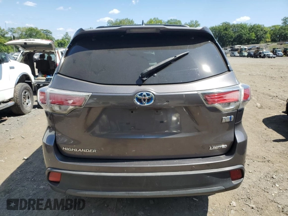2015 Toyota Highlander Hybrid Limited with VIN 5TDDCRFH8FS009464, listed as a Copart auction lot 68091364 with 209,797 mi miles and Salvage Title. Bid and sale history available at carsss.com. Image 6.