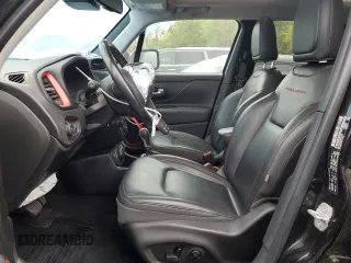 2018 Jeep Renegade Trailhawk with VIN ZACCJBCB3JPH19015, listed as a Copart auction lot 51107615 with 57,517 mi miles and Salvage title. Bid and sale history available at DreamBid. Image 7.