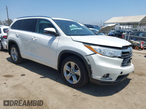 2016 Toyota Highlander Limited with VIN 5TDDKRFH8GS329274, listed as a IAAI auction lot 42551665 with 93,293 mi miles and . Bid and sale history available at DreamBid. Image 1.