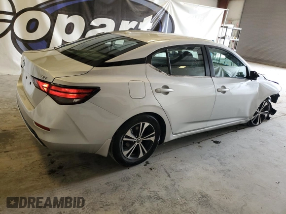 2021 Nissan Sentra SV with VIN 3N1AB8CV4MY206067, listed as a Copart auction lot 54096775 with 66,419 mi miles and Clean Title. Bid and sale history available at DreamBid. Image 3.