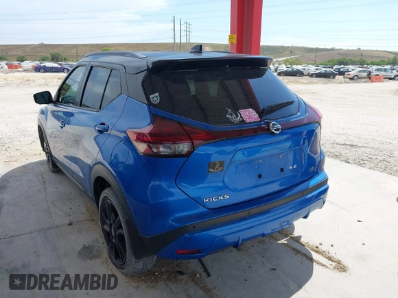 2021 Nissan Kicks SR with VIN 3N1CP5DV2ML498807, listed as a IAAI auction lot 41880588 with 92,794 mi miles and . Bid and sale history available at DreamBid. Image 3.