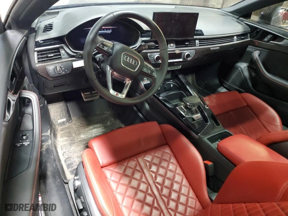 2024 Audi S5 Coupe Premium Plus with VIN WAUP4AF52RA044940, listed as a Copart auction lot 49369675 with NaN miles and Salvage Title. Bid and sale history available at carsss.com. Image 8.