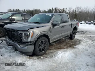 2021 Ford F-150 XL with VIN 1FTEW1EP2MKD38705, listed as a Copart auction lot 46285945 with 76,715 mi miles and Salvage Title. Bid and sale history available at carsss.com. Image 1.