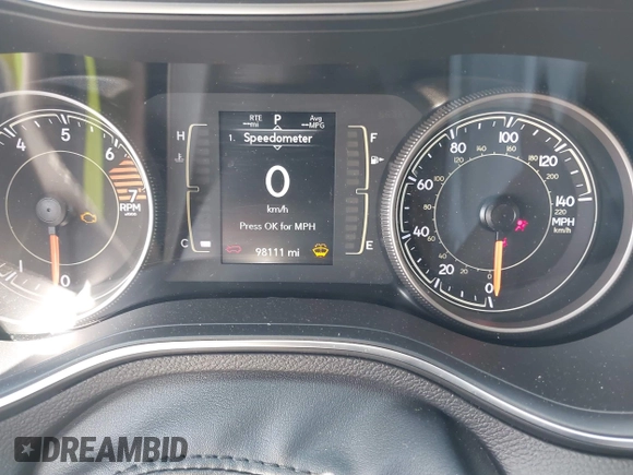 2020 Jeep Cherokee Latitude with VIN 1C4PJLCB7LD542428, listed as a IAAI auction lot 42284729 with 98,111 mi miles and . Bid and sale history available at DreamBid. Image 7.