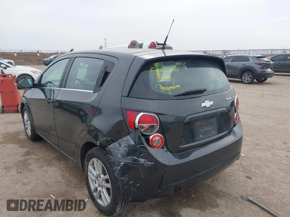 2014 Chevrolet Sonic LT with VIN 1G1JC6SH5E4153094, listed as a IAAI auction lot 41506576 with 118,833 mi miles. Bid and sale history available at carsss.com. Image 3.