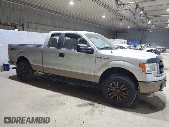 2014 Ford F-150 XL with VIN 1FTEX1EMXEFB13705, listed as a Copart auction lot 86316994 with 38,455 mi miles and Salvage Title. Bid and sale history available at DreamBid. Image 4.