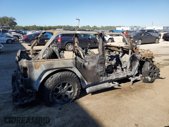 2023 Jeep Wrangler Sport S with VIN 1C4HJXDN3PW509506, listed as a Copart auction lot 80111274 with Not Provided miles and Non Repairable. Bid and sale history available at DreamBid. Image 3.