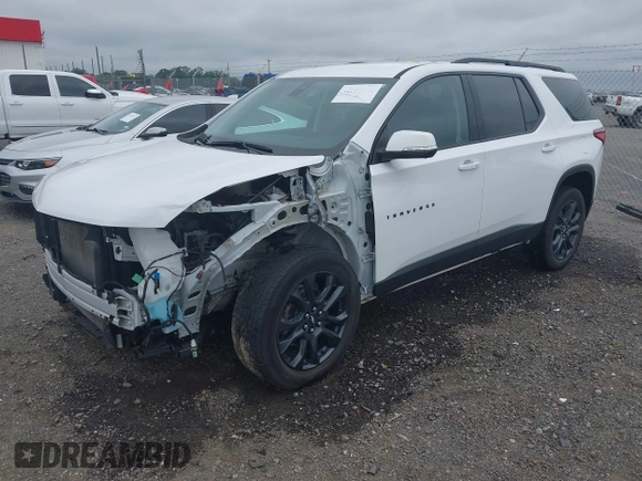 2021 Chevrolet Traverse RS with VIN 1GNERJKW9MJ233563, listed as a IAAI auction lot 42505578 with 57,999 mi miles and . Bid and sale history available at DreamBid. Image 20.
