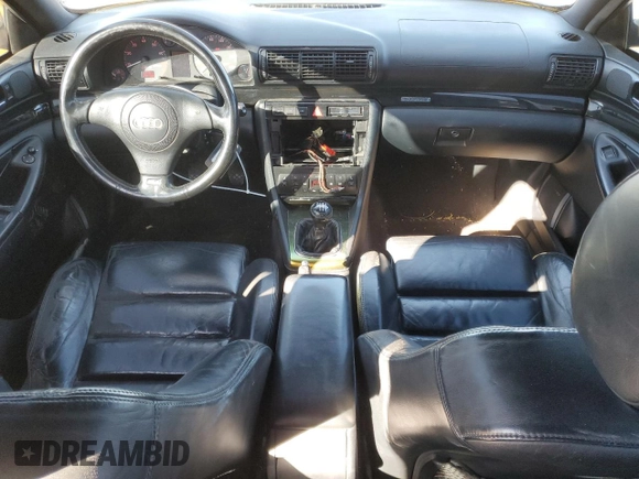 2001 Audi S4 with VIN WAURD68D61A092472, listed as a Copart auction lot 44989545 with 165,067 mi miles and Salvage Title. Bid and sale history available at carsss.com. Image 8.