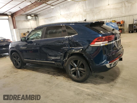 2021 Volkswagen Atlas SE with VIN 1V2NE2CA2MC201165, listed as a Copart auction lot 58757245 with 54,802 mi miles and Salvage title. Bid and sale history available at DreamBid. Image 2.