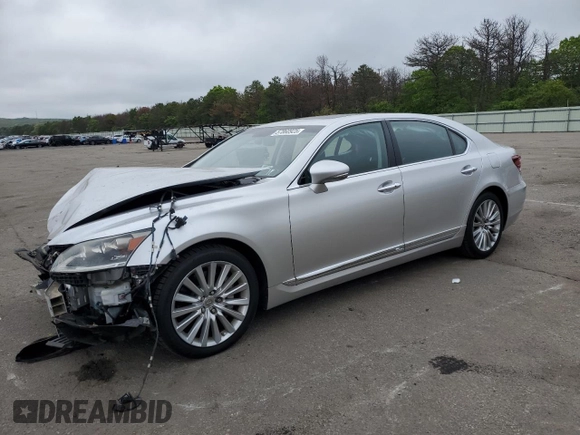2013 Lexus LS 460 L with VIN JTHDL5EF8D5005974, listed as a Copart auction lot 57860925 with 80,831 mi miles and Salvage title. Bid and sale history available at DreamBid. Image 1.