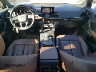 2018 Audi Q5 Premium Plus with VIN WA1BNAFY8J2211198, listed as a Copart auction lot 46573035 with 78,110 mi miles and Salvage Title. Bid and sale history available at carsss.com. Image 8.