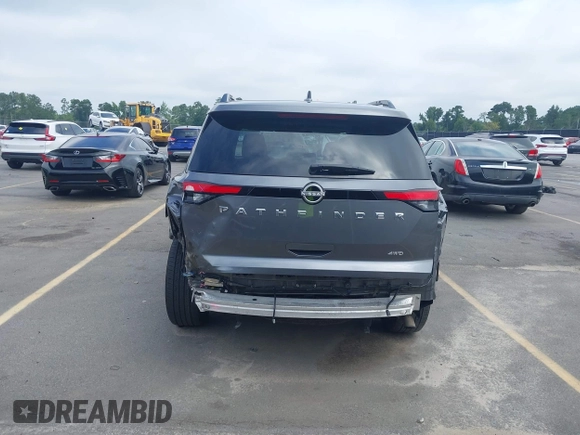 2025 Nissan Pathfinder SV with VIN 5N1DR3BC6SC205478, listed as a IAAI auction lot 42719067 with 26,744 mi miles and . Bid and sale history available at DreamBid. Image 17.