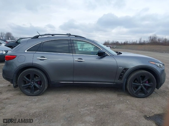2016 Infiniti QX70 with VIN JN8CS1MU1GM670819, listed as a IAAI auction lot 41890593 with NaN miles. Bid and sale history available at carsss.com. Image 13.