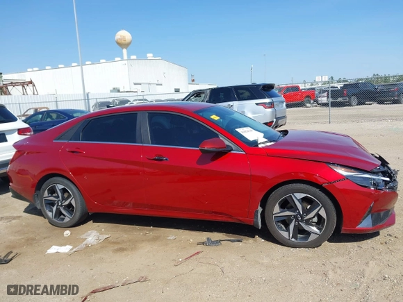 2023 Hyundai Elantra Limited with VIN KMHLP4AG7PU607958, listed as a IAAI auction lot 41854130 with 57,875 mi miles. Bid and sale history available at carsss.com. Image 13.
