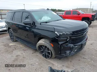 2023 Chevrolet Tahoe RST with VIN 1GNSCRKD4PR217763, listed as a IAAI auction lot 41643981 with 53,096 mi miles and . Bid and sale history available at DreamBid. Image 1.