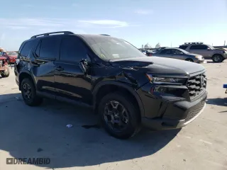 2023 Honda Pilot TrailSport with VIN 5FNYG1H66PB058087, listed as a Copart auction lot 84754824 with 26,278 mi miles and Salvage Title. Bid and sale history available at carsss.com. Image 4.