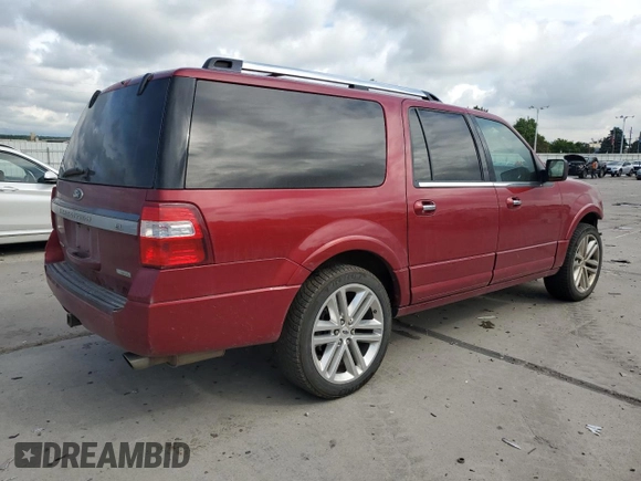 2015 Ford Expedition Max Limited with VIN 1FMJK1KT5FEF01923, listed as a Copart auction lot 59873255 with 242,656 mi miles and Salvage title. Bid and sale history available at DreamBid. Image 3.