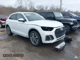 2023 Audi Q5 S line Premium Plus with VIN WA1EAAFY6P2030702, listed as a IAAI auction lot 41691330 with 14,339 mi miles. Bid and sale history available at carsss.com. Image 1.