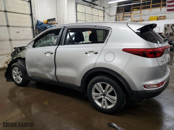 2017 Kia Sportage LX with VIN KNDPMCAC2H7273814, listed as a Copart auction lot 47897475 with 128,023 mi miles and Salvage Title. Bid and sale history available at carsss.com. Image 2.
