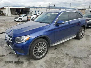 2018 Mercedes-Benz GLC with VIN WDC0G4JB8JV072887, listed as a Copart auction lot 48743005 with 58,755 mi miles and Salvage Title. Bid and sale history available at carsss.com. Image 1.