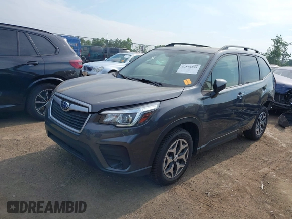 2020 Subaru Forester Premium with VIN JF2SKAJCXLH577546, listed as a IAAI auction lot 42594599 with 55,168 mi miles and . Bid and sale history available at DreamBid. Image 2.