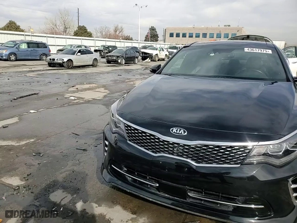 2017 Kia Optima SX Limited with VIN 5XXGV4L26HG160673, listed as a Copart auction lot 43617975 with 35,064 mi miles and Salvage Title. Bid and sale history available at carsss.com. Image 13.