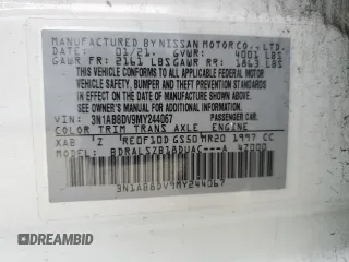 2021 Nissan Sentra SR with VIN 3N1AB8DV9MY244067, listed as a Copart auction lot 46513325 with Not Provided miles and Non Repairable. Bid and sale history available at DreamBid. Image 14.