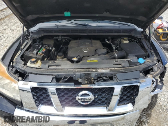 2014 Nissan Titan SV with VIN 1N6BA0CA5EN508322, listed as a Copart auction lot 58561645 with 98,227 mi miles and Salvage title. Bid and sale history available at DreamBid. Image 11.