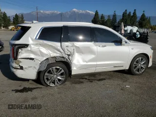 2022 Cadillac XT6 Premium Luxury with VIN 1GYKPFRS5NZ125360, listed as a Copart auction lot 45431165 with 47,511 mi miles and Salvage Title. Bid and sale history available at carsss.com. Image 3.
