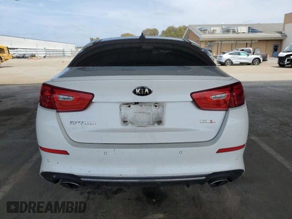 2015 Kia Optima SXL Turbo with VIN 5XXGR4A60FG393083, listed as a Copart auction lot 53338165 with Not Provided miles and Salvage Title. Bid and sale history available at DreamBid. Image 6.