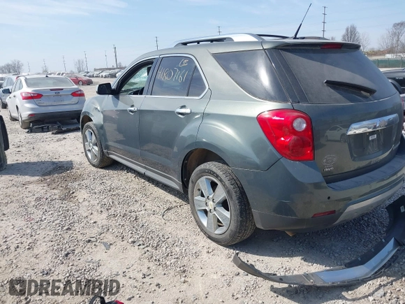 2012 Chevrolet Equinox LTZ with VIN 2GNFLGEK8C6294948, listed as a IAAI auction lot 41807161 with 165,092 mi miles. Bid and sale history available at carsss.com. Image 3.