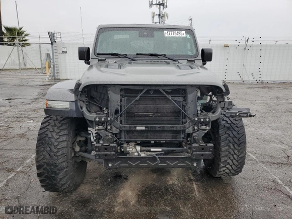 2020 Jeep Wrangler Unlimited Rubicon with VIN 1C4HJXFN0LW157167, listed as a Copart auction lot 47778495 with 43,761 mi miles and Salvage Title. Bid and sale history available at carsss.com. Image 5.