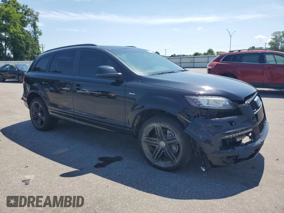 2015 Audi Q7 S line Prestige with VIN WA1DGAFE6FD021100, listed as a Copart auction lot 60228105 with 124,955 mi miles and Salvage title. Bid and sale history available at DreamBid. Image 4.