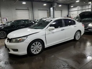 2015 Honda Accord EX-L с VIN 1HGCR2F81FA131728, выставлен на аукционе Copart как лот 57579225 с пробегом 168 634 миль миль и Списание • Salvage title. История ставок и продаж доступна на DreamBid. Изображение 1.