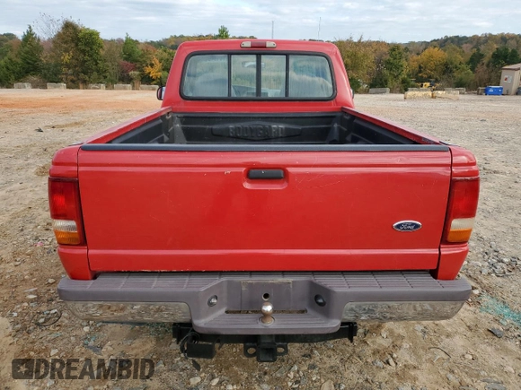 1996 Ford Ranger Splash with VIN 1FTCR10X8TUD57798, listed as a Copart auction lot 77613494 with 180,150 mi miles and Salvage Title. Bid and sale history available at carsss.com. Image 6.